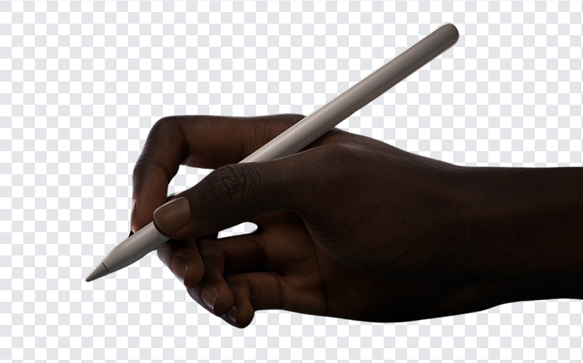 Apple Pencil PRO in Hand PNG