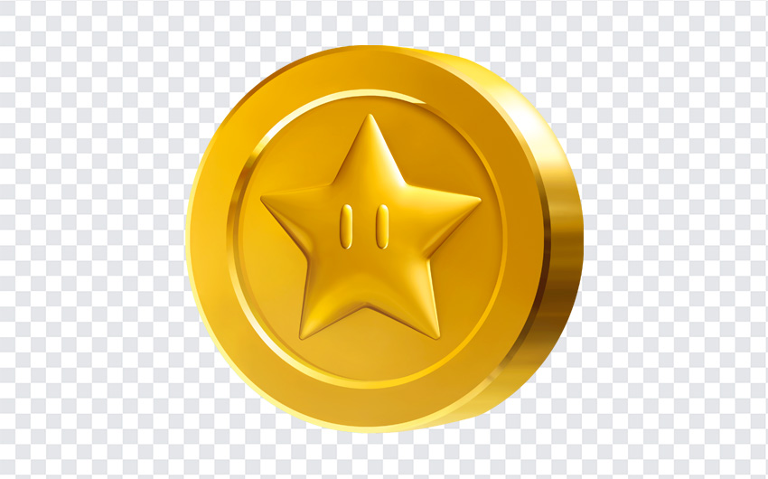 Mario Star Coin PNG